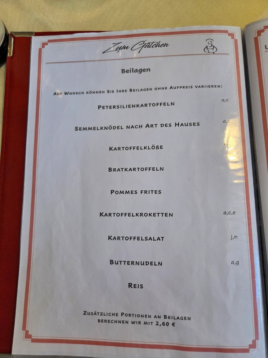 Speisekarte photo 2