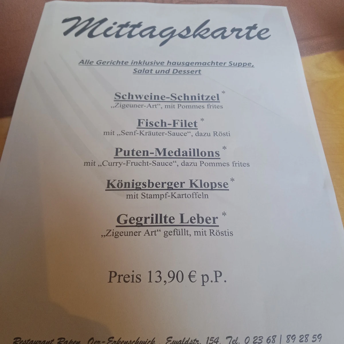 Speisekarte photo 9