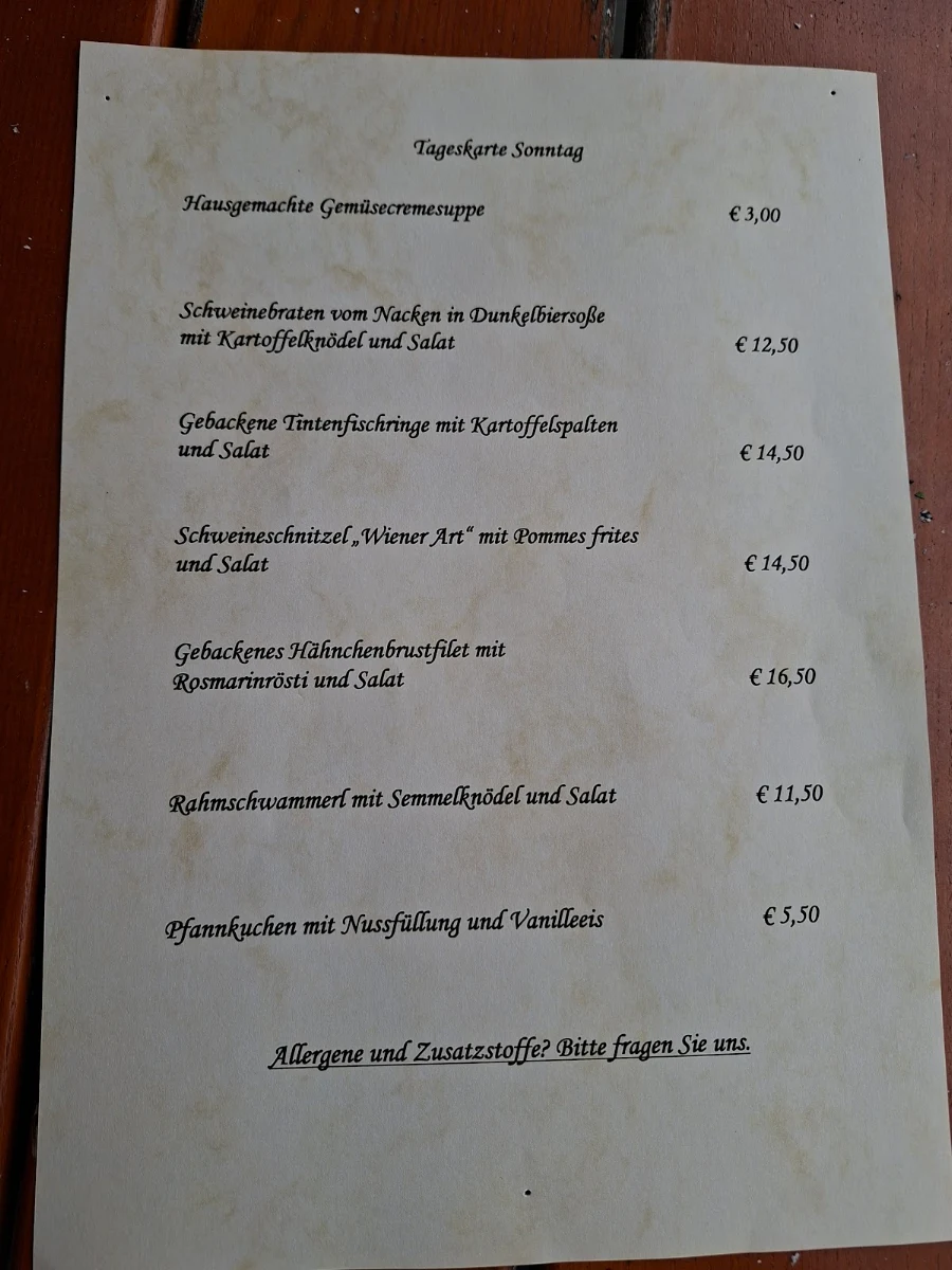Speisekarte photo 1