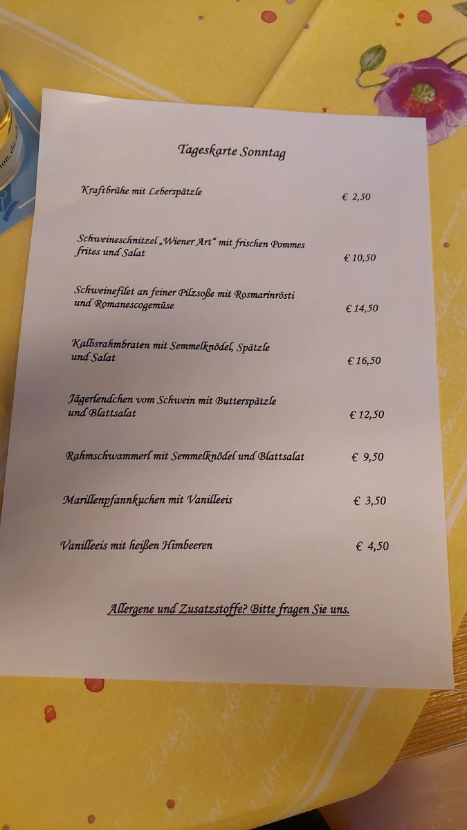Speisekarte photo 3