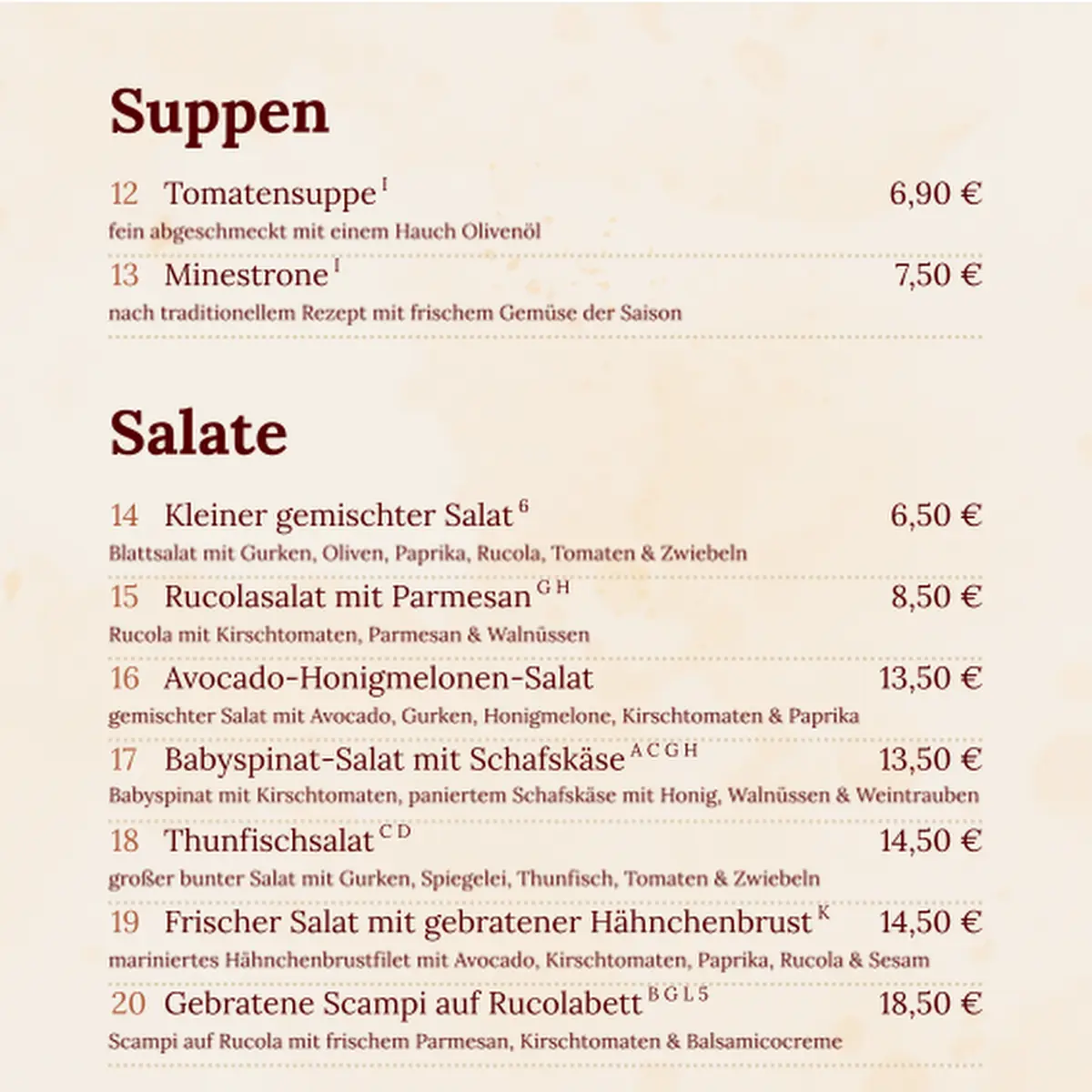 Speisekarte photo 4