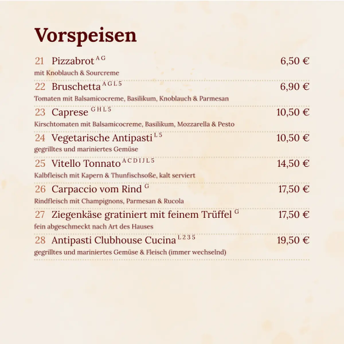 Speisekarte photo 8