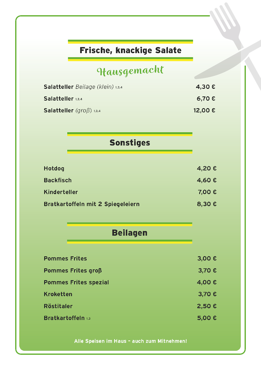 Speisekarte photo 5