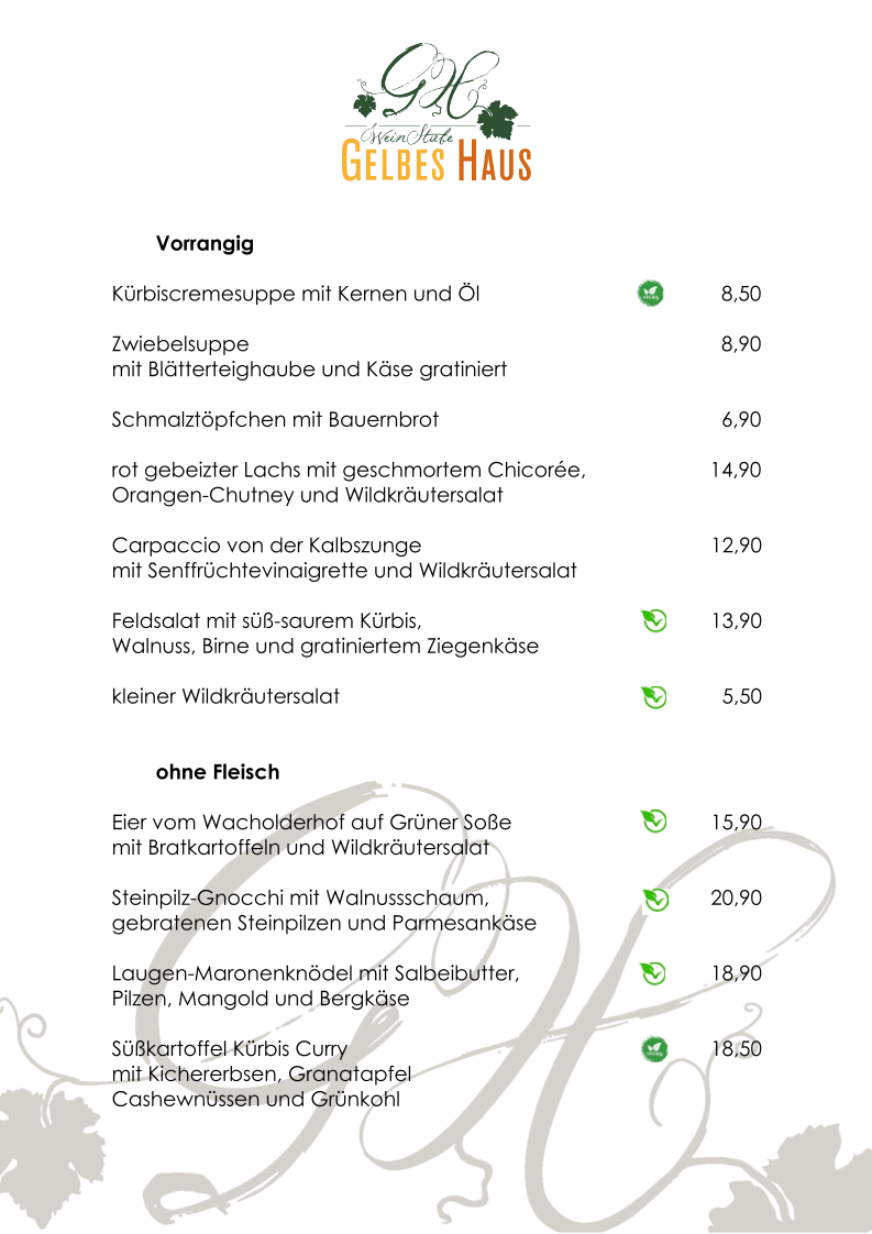 Speisekarte photo 1