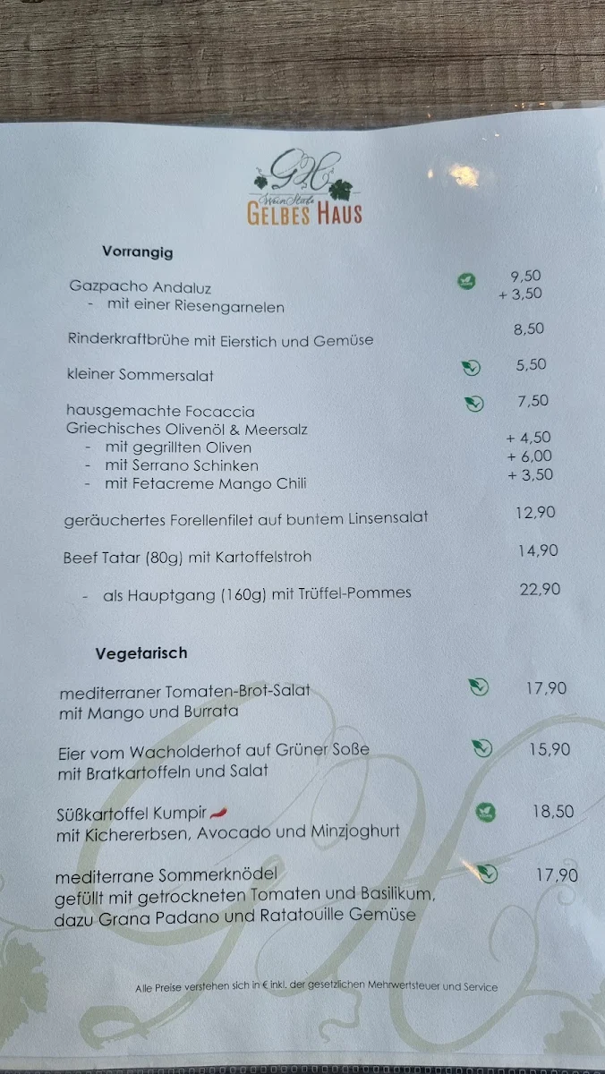 Speisekarte photo 5