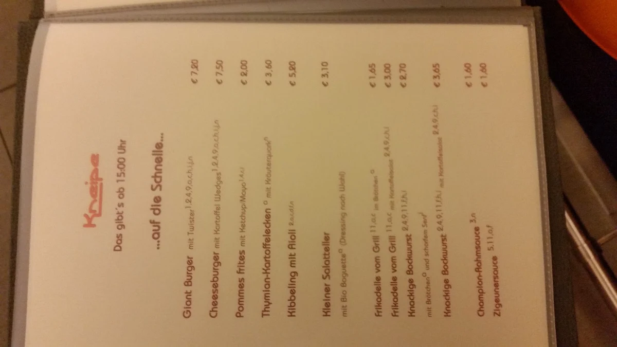 Speisekarte photo 9
