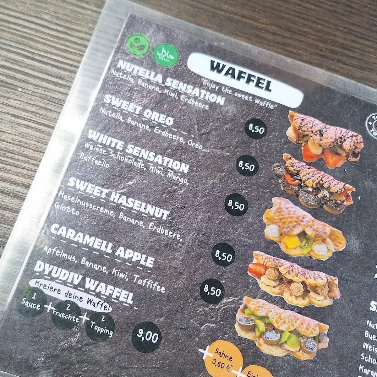 Speisekarte, DYUDIV