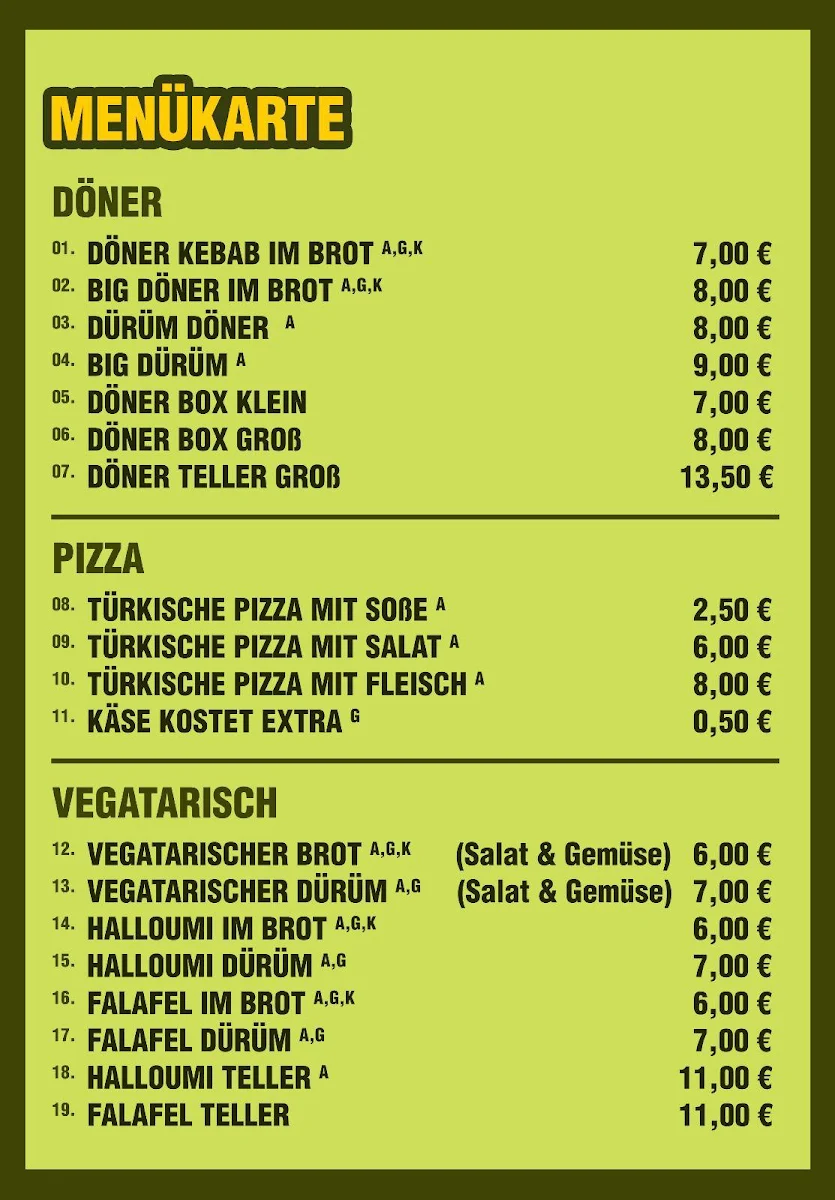 Speisekarte photo 1