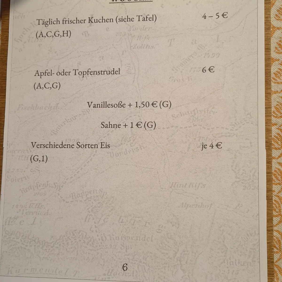 Speisekarte photo 5