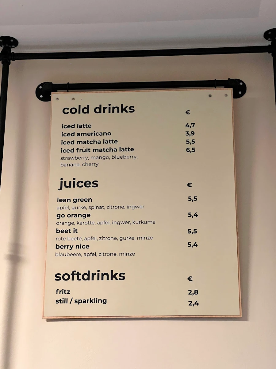Speisekarte, COFFY CLUB COLOGNE