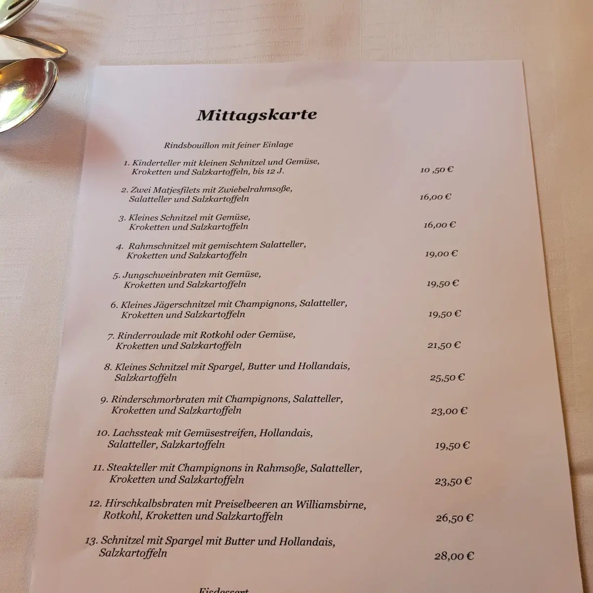 Speisekarte photo 1