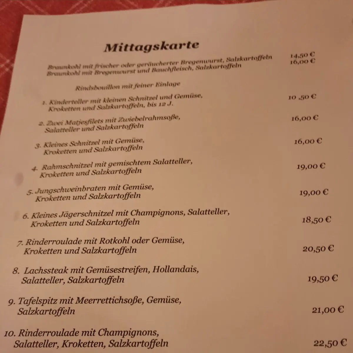Speisekarte photo 7