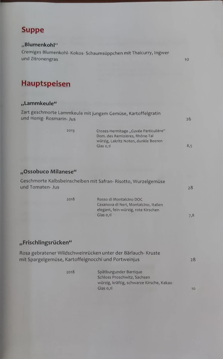 Speisekarte photo 5