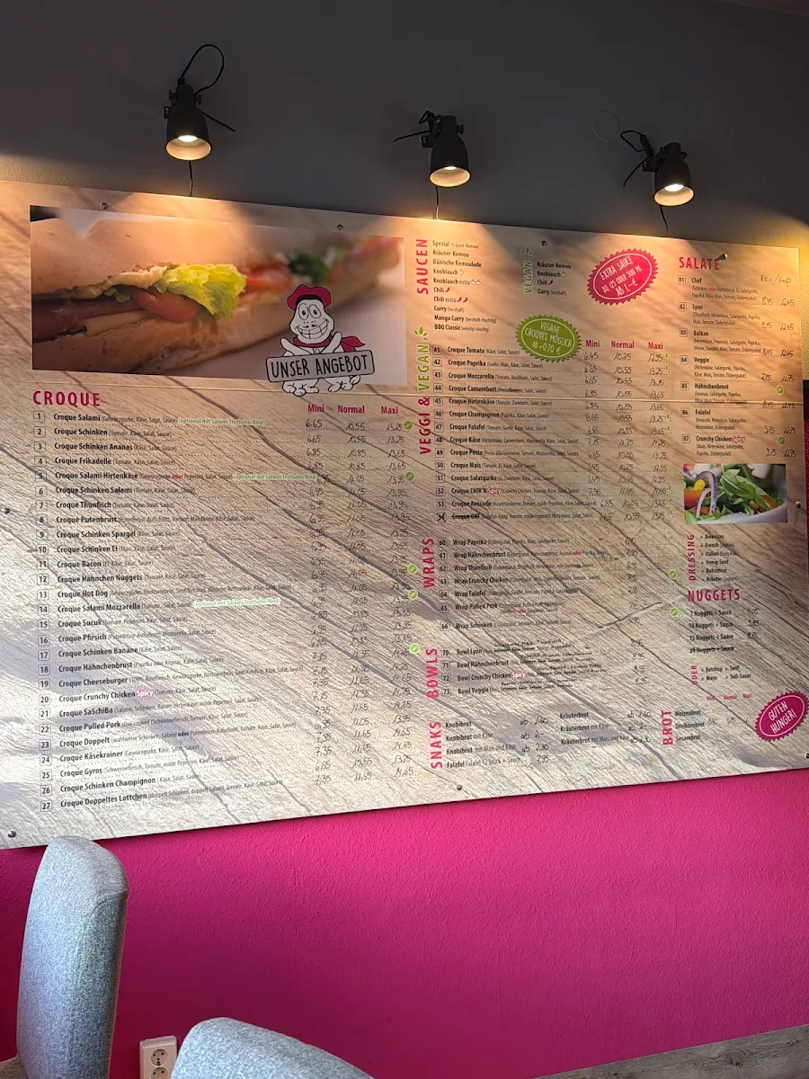Speisekarte, Croque Paris