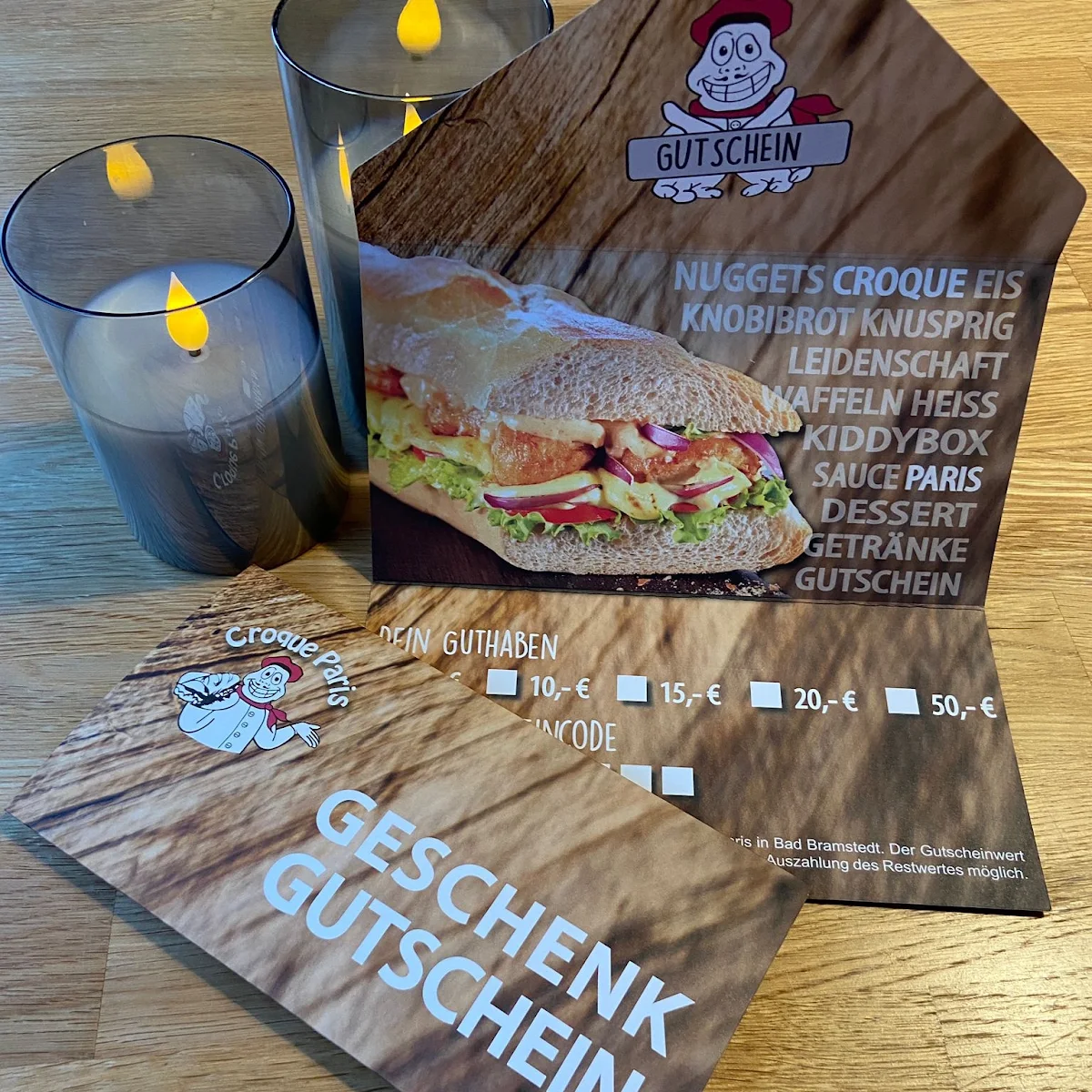 Speisekarte, Croque Paris