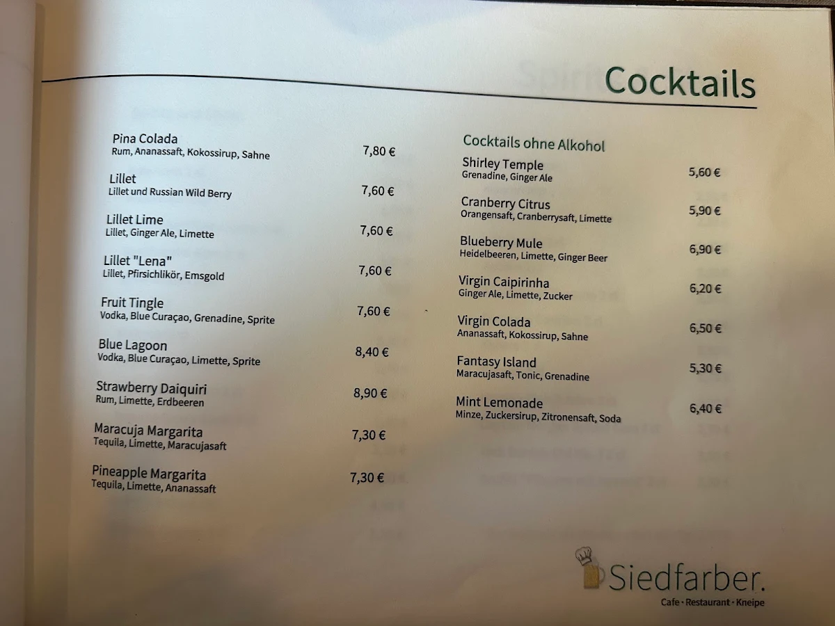 Speisekarte photo 2