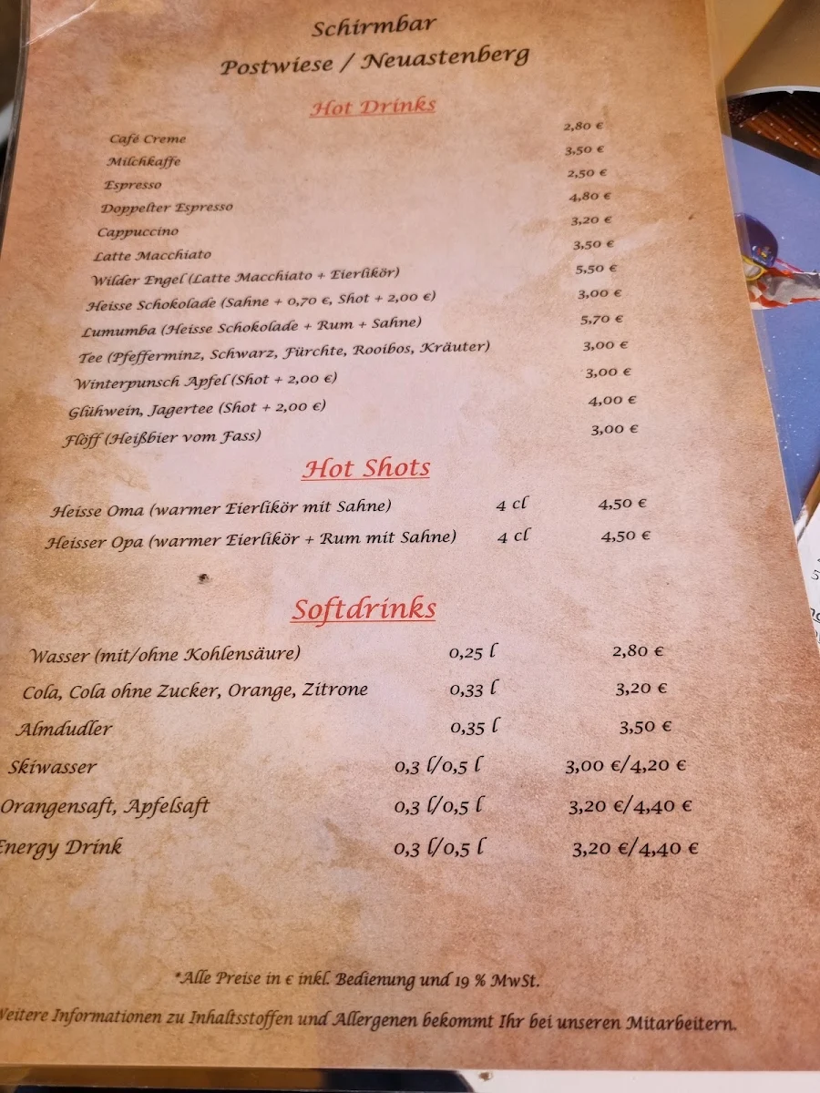 Speisekarte photo 1