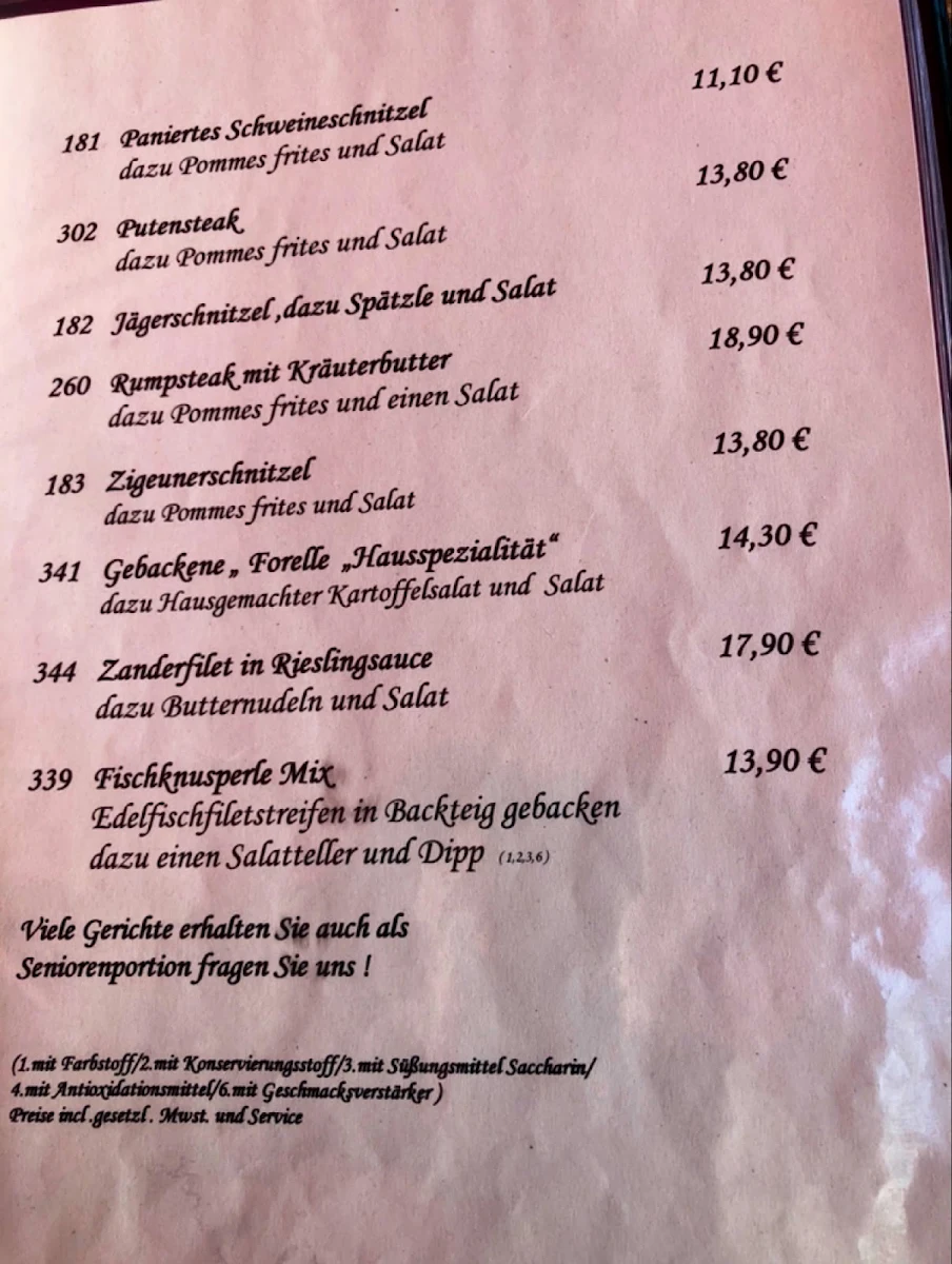 Speisekarte photo 2