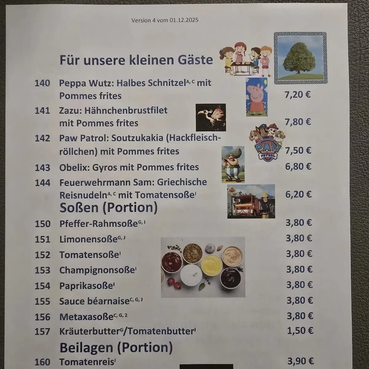 Speisekarte photo 2