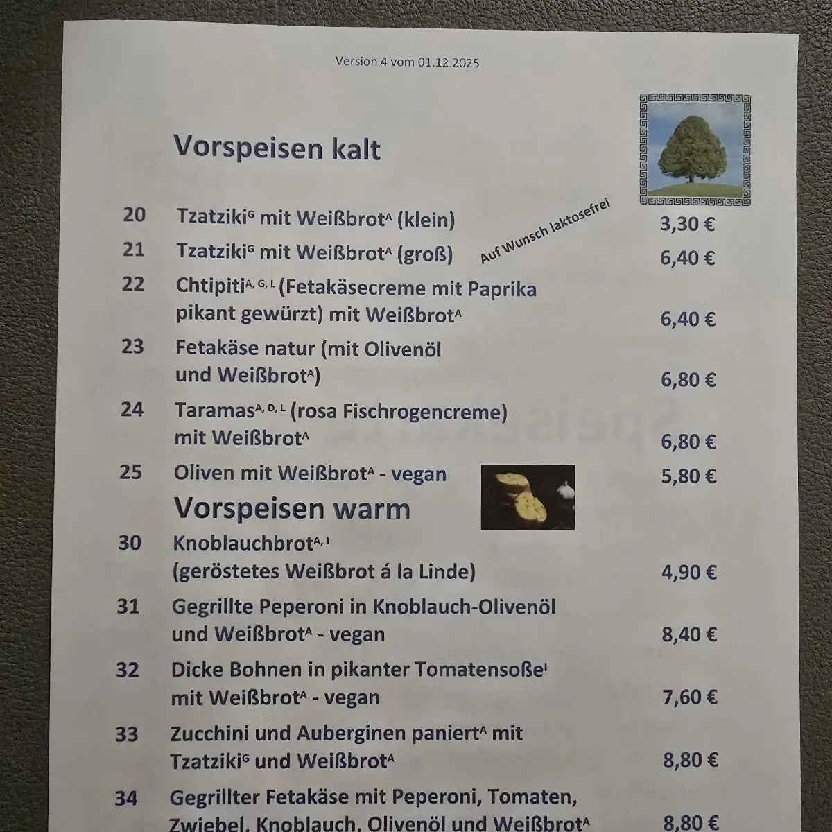 Speisekarte photo 3