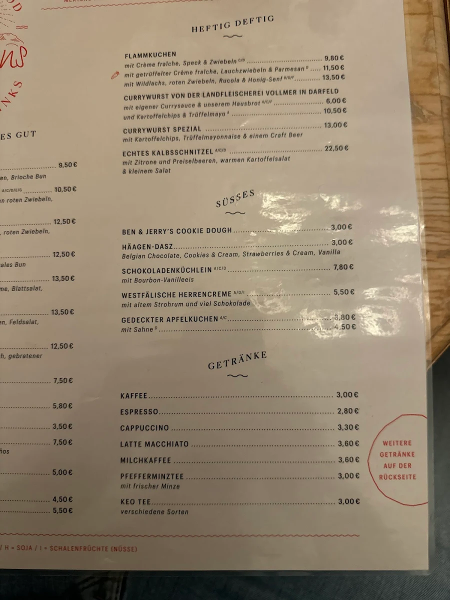Speisekarte photo 2