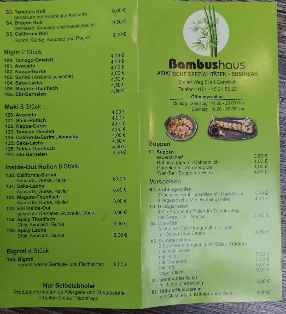 Speisekarte photo 4