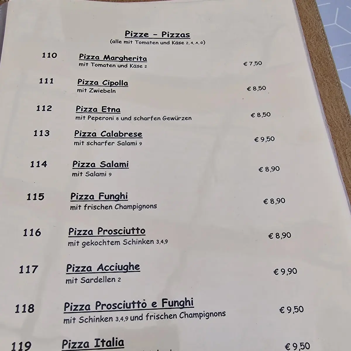 Speisekarte photo 2