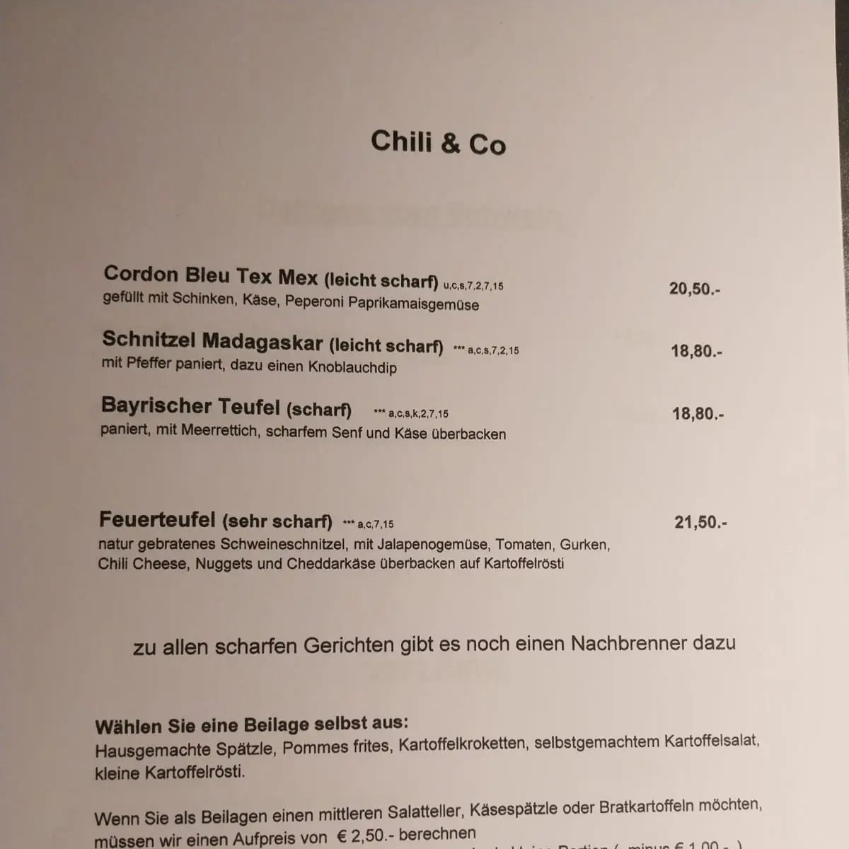 Speisekarte photo 3