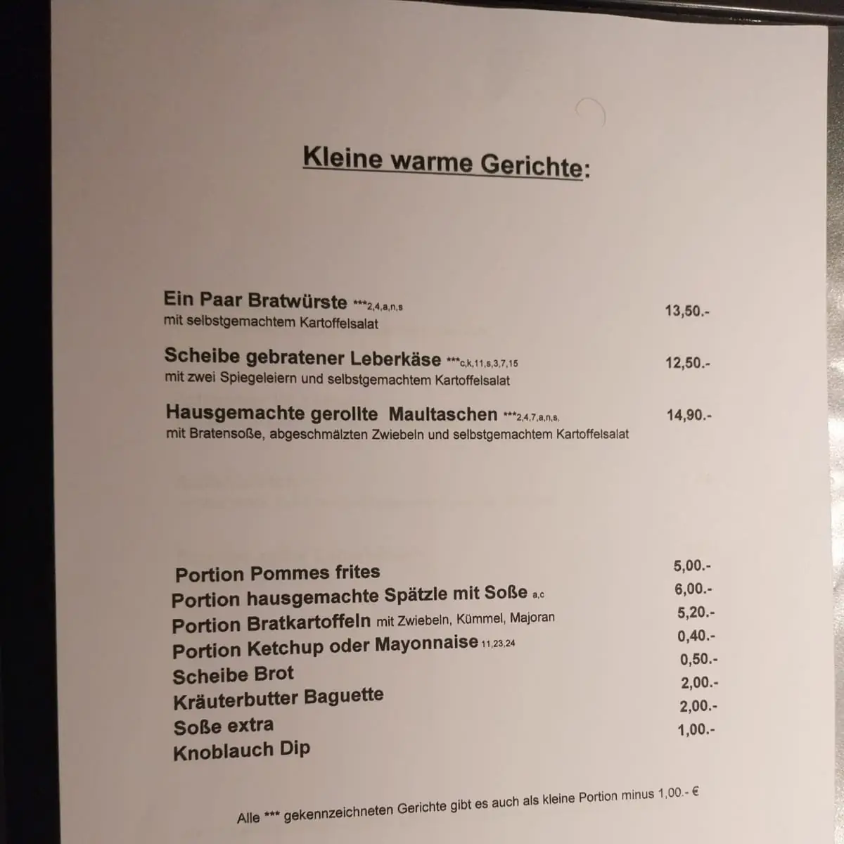 Speisekarte photo 7