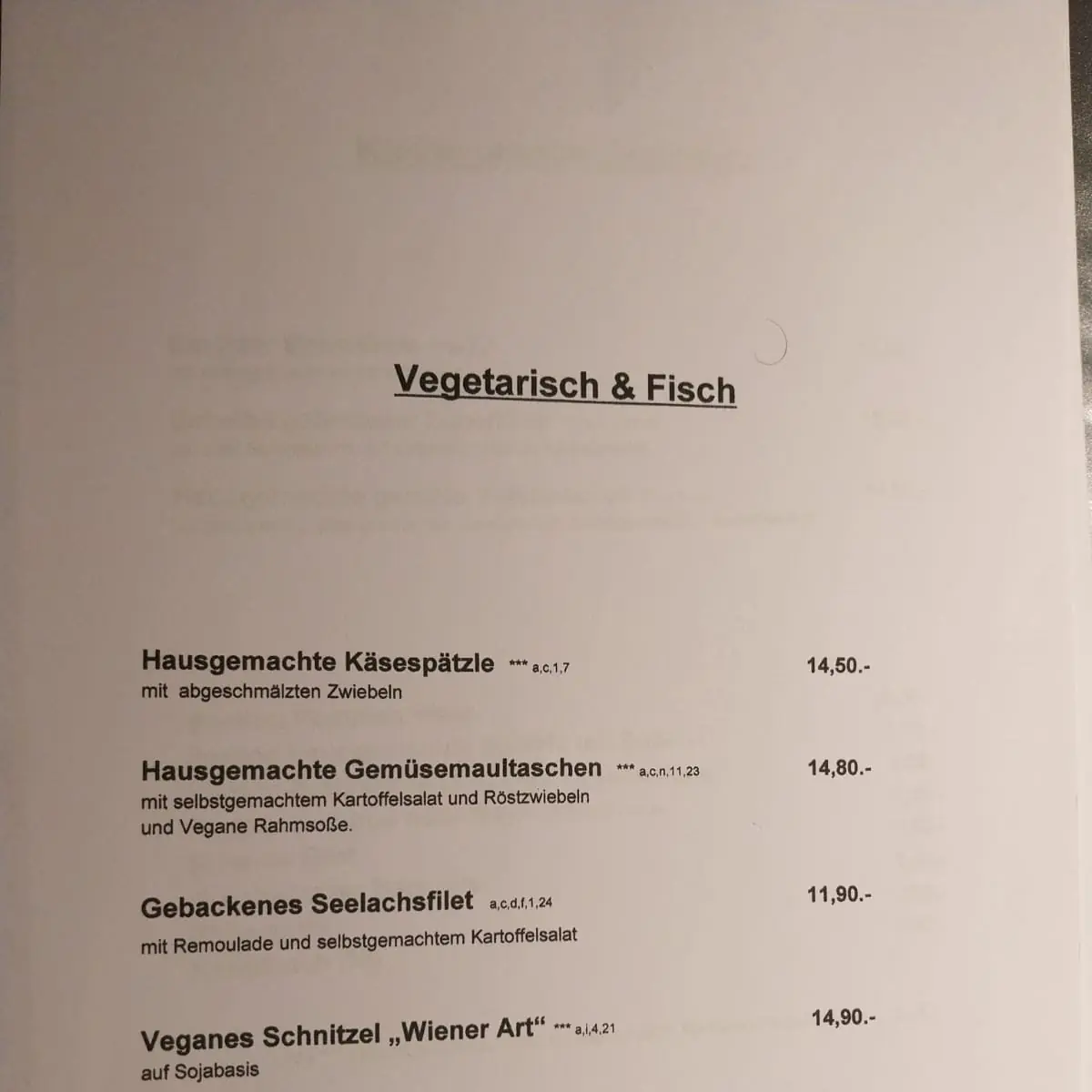 Speisekarte photo 8