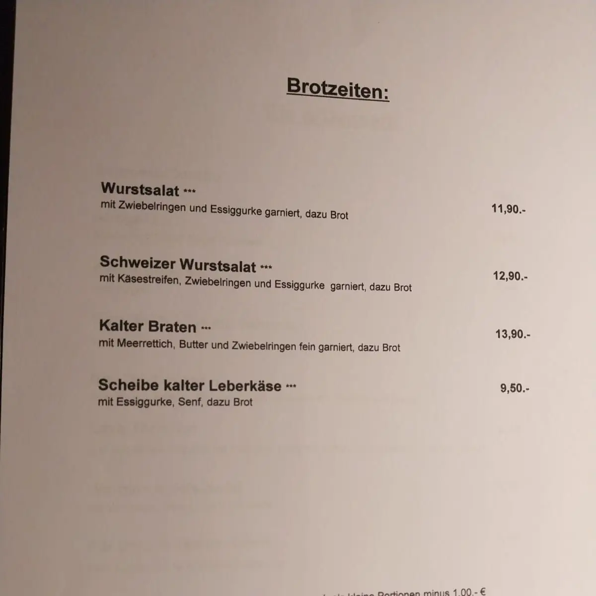 Speisekarte photo 9