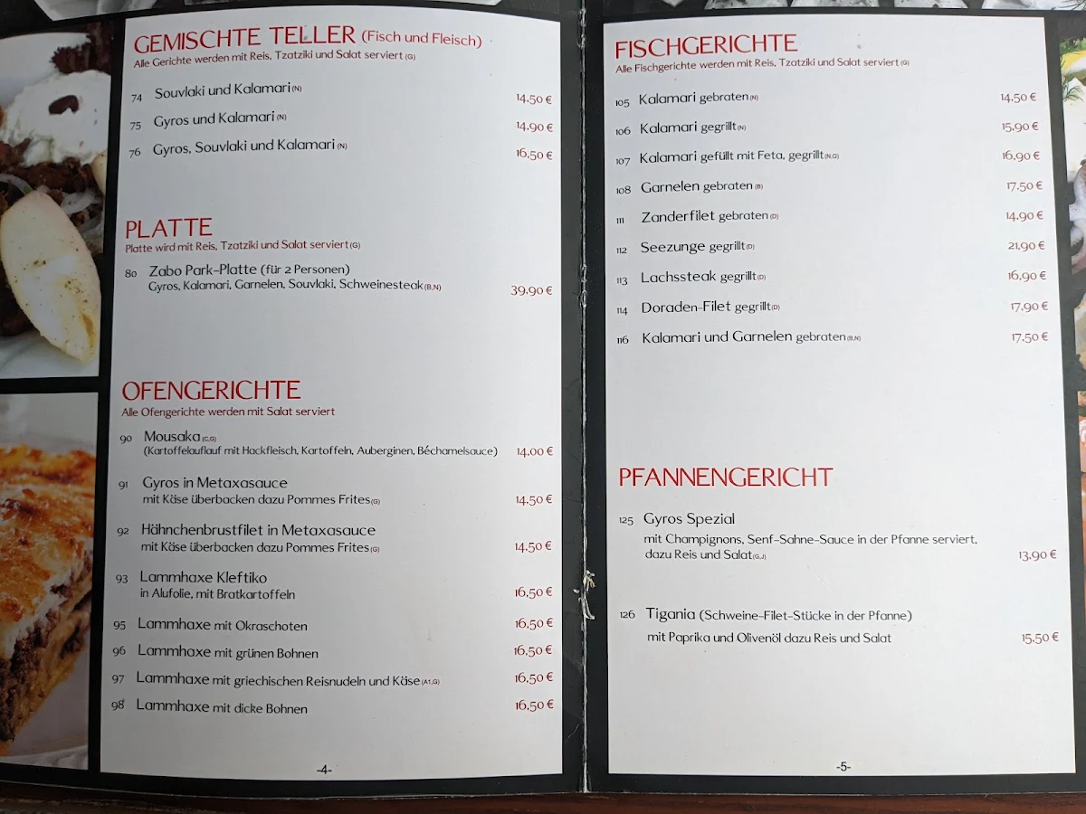 Speisekarte photo 3