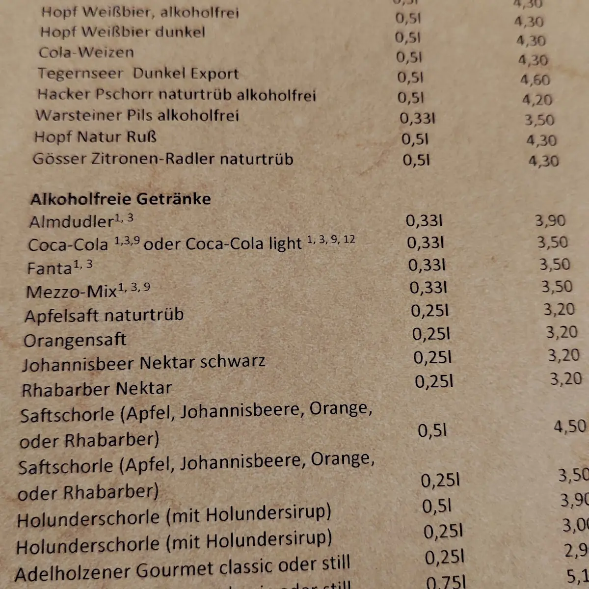 Speisekarte photo 3