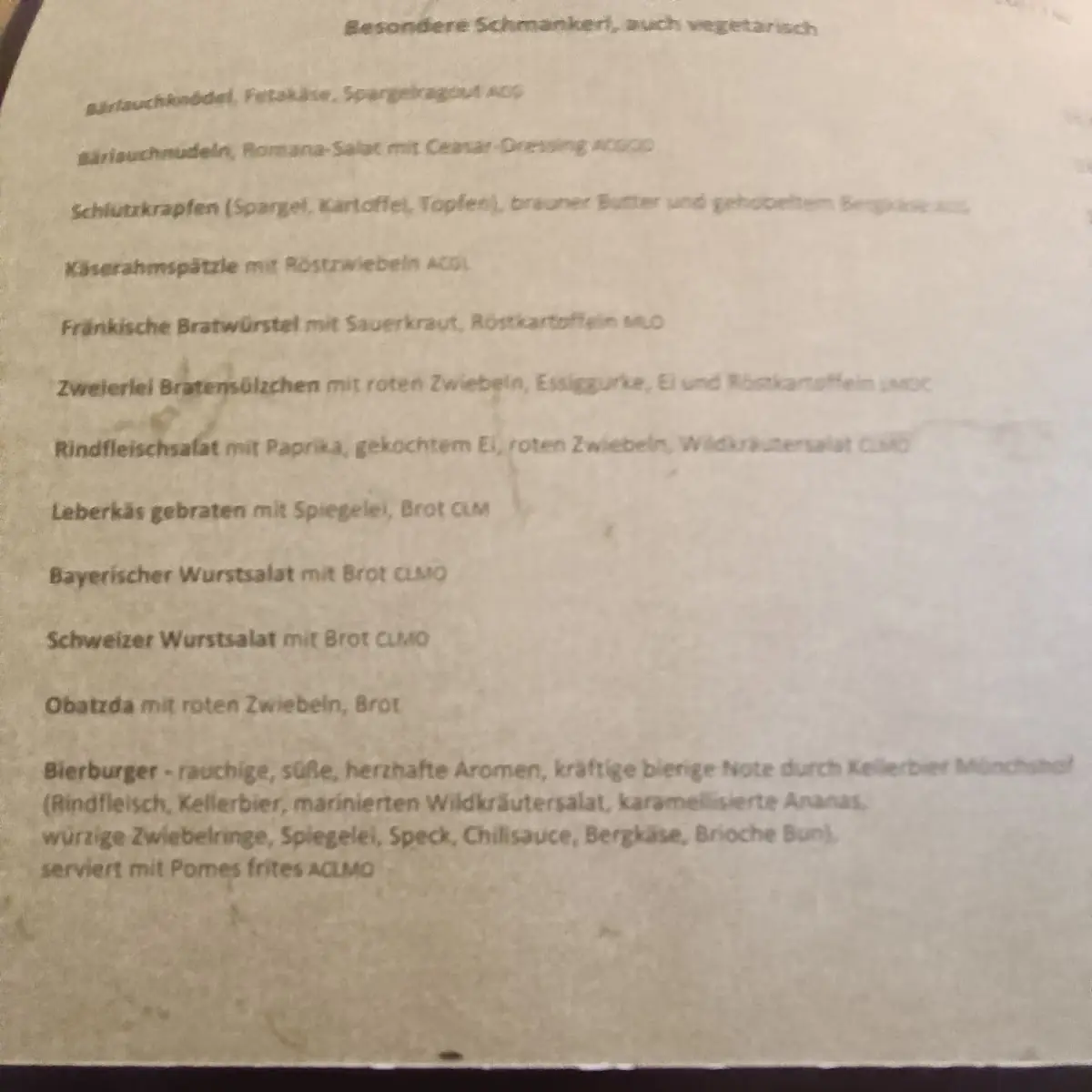 Speisekarte photo 5