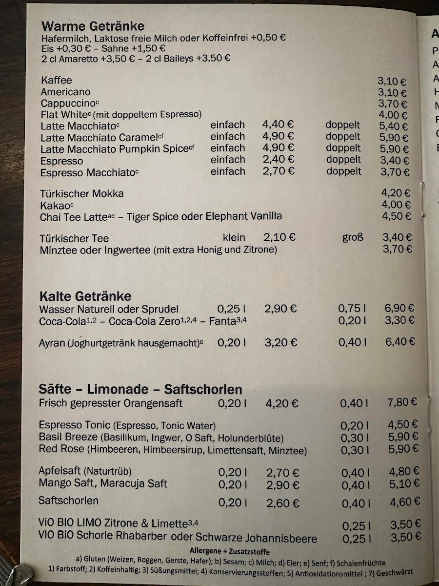 Speisekarte photo 2