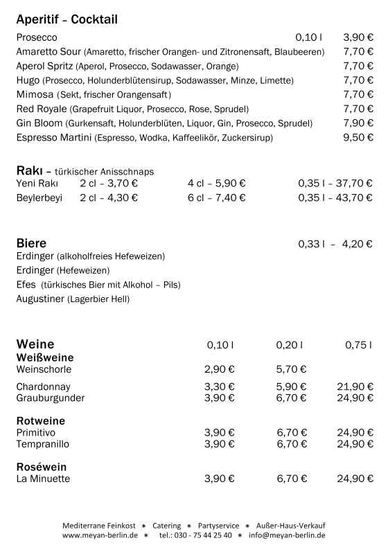 Speisekarte photo 5