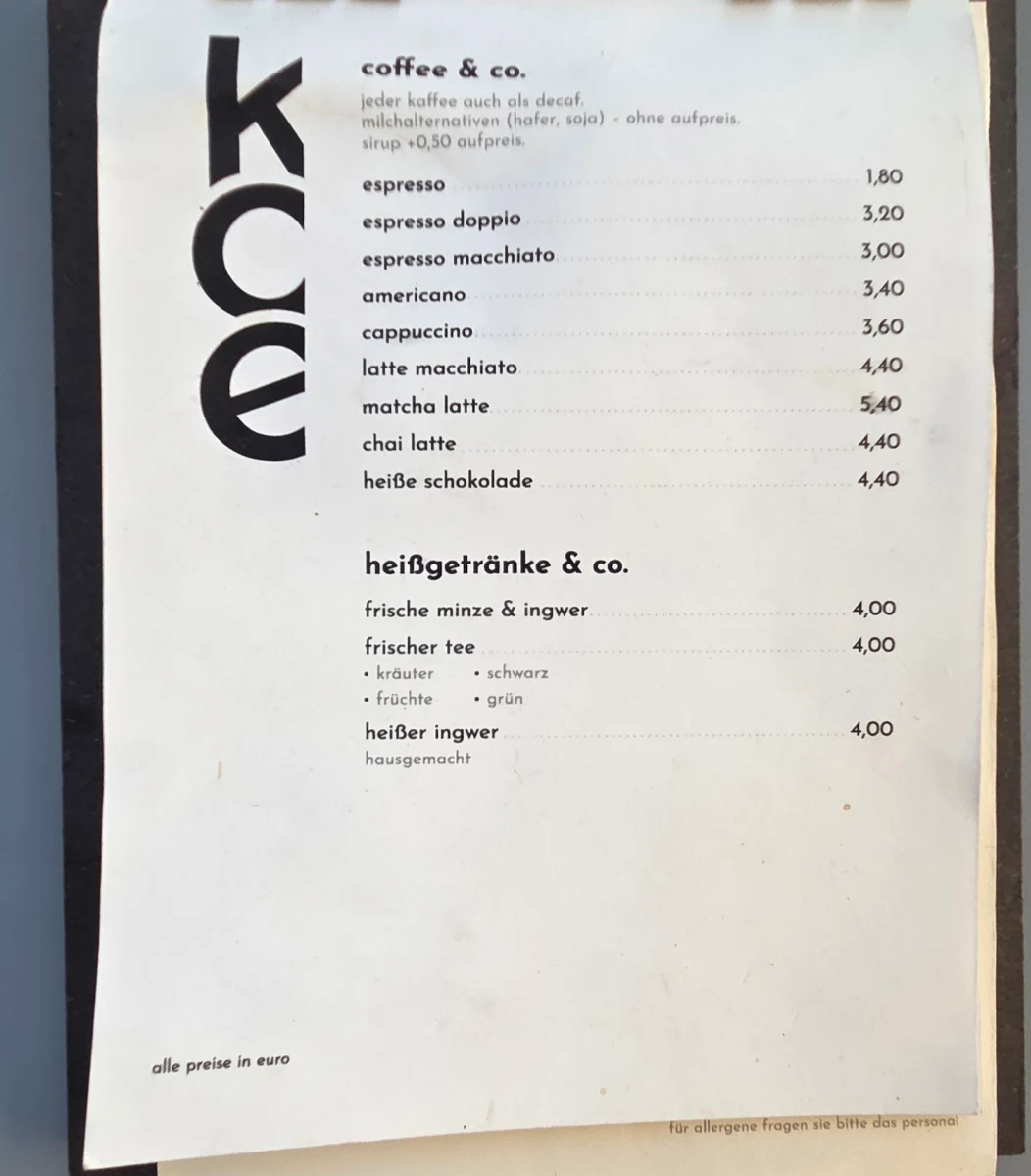 Speisekarte photo 2