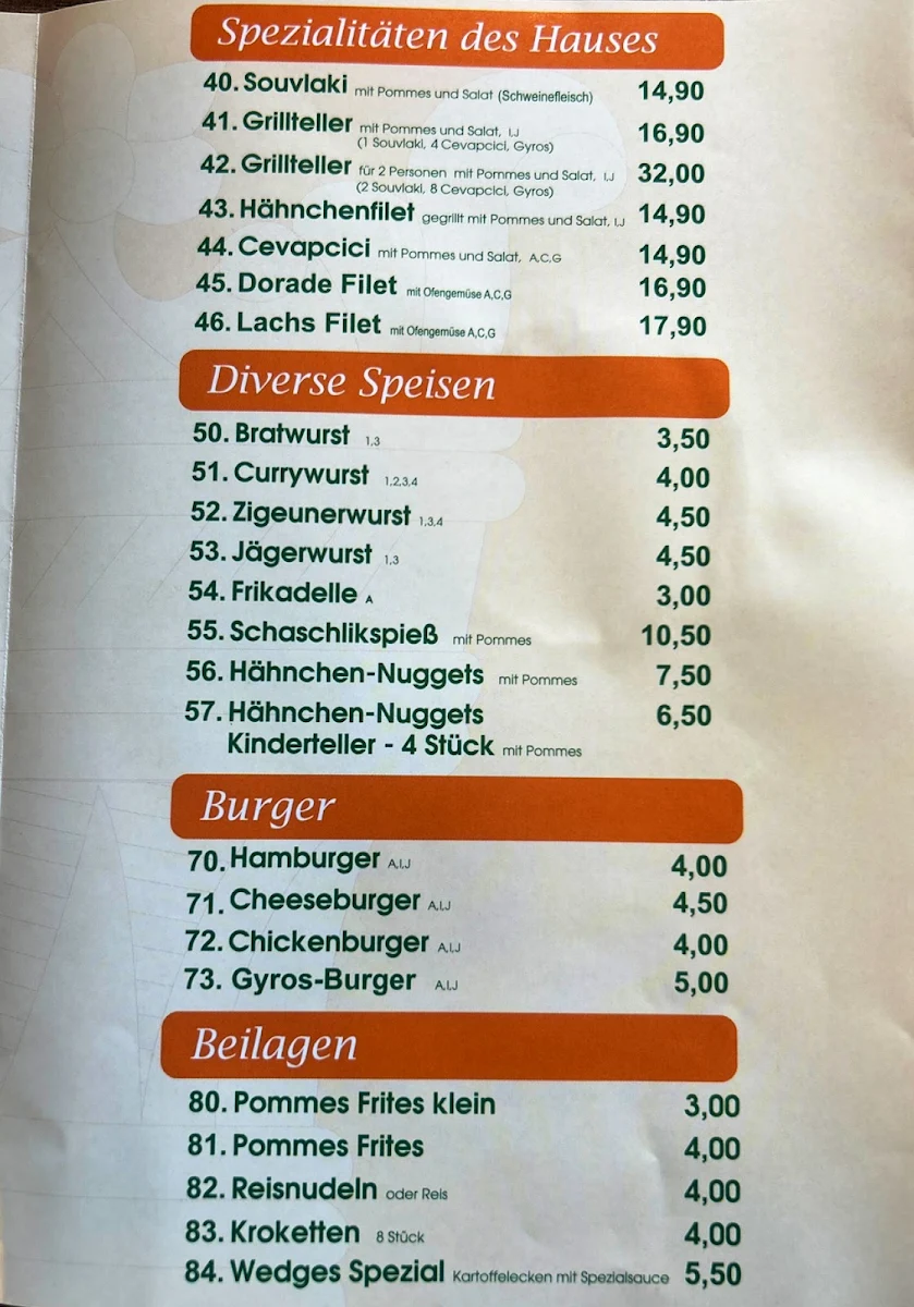 Speisekarte photo 2