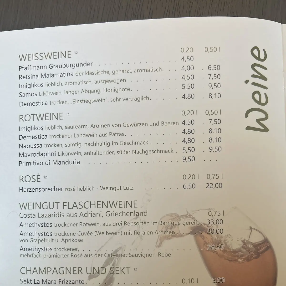 Speisekarte photo 2