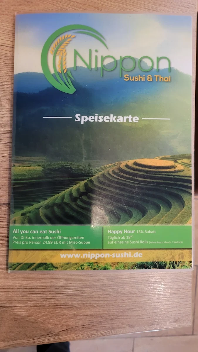 Speisekarte, Nippon Sushi & Thai