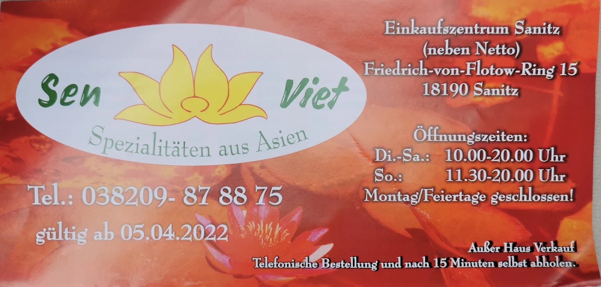 Speisekarte, Sen Viet Asia Imbis