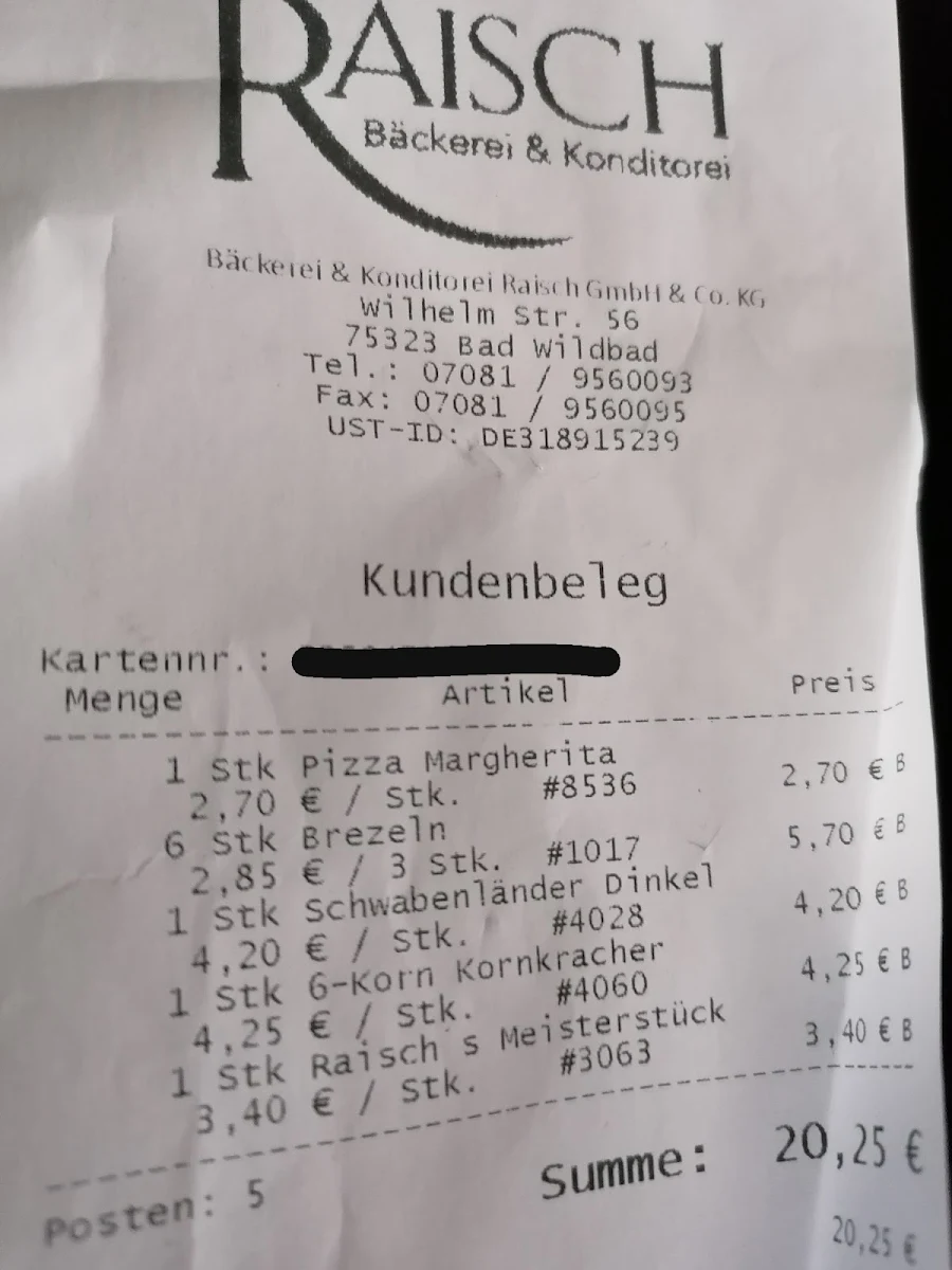 Speisekarte photo 3