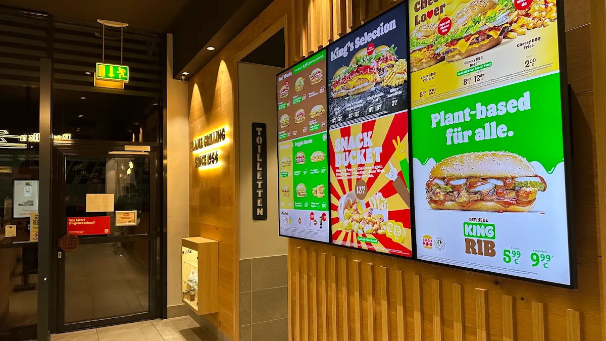 Speisekarte, Burger King Germersheim
