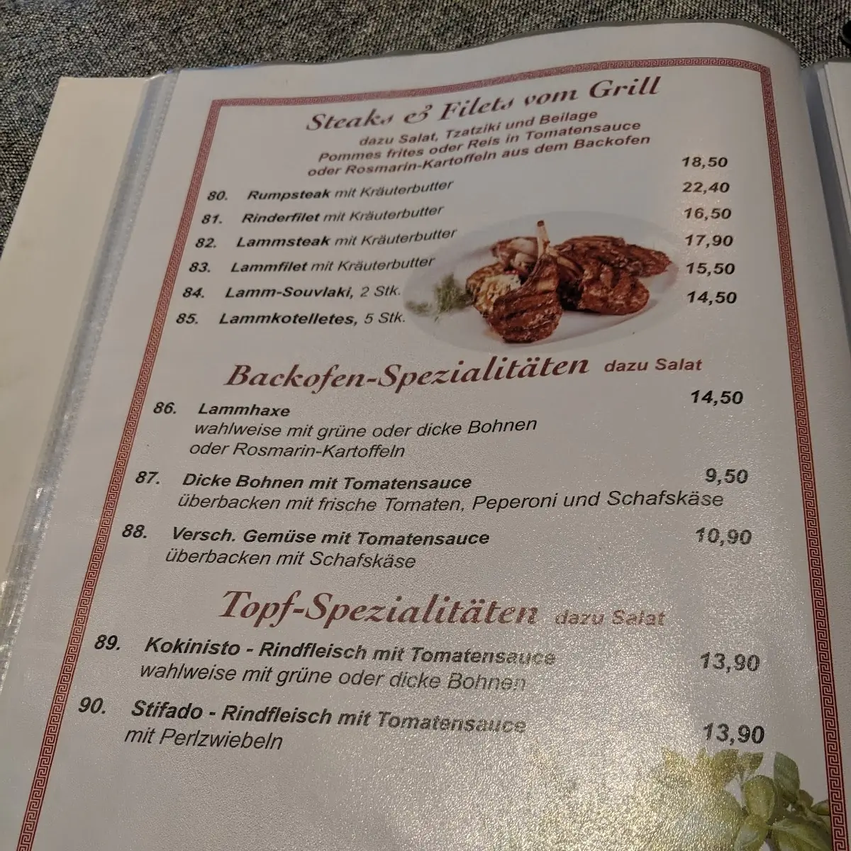 Speisekarte photo 3