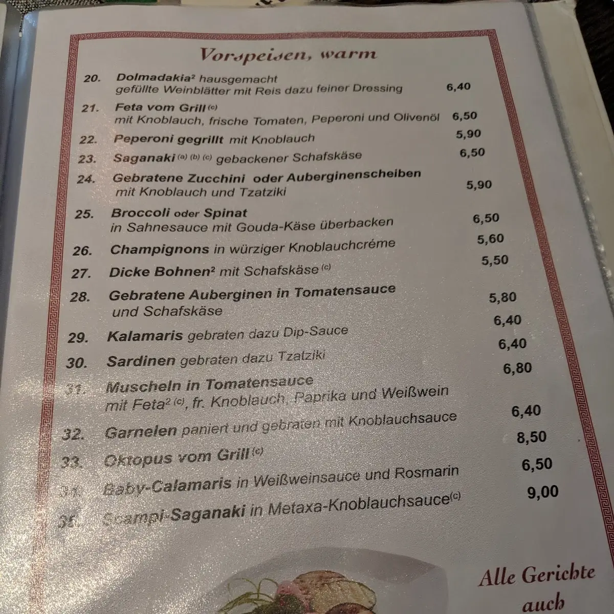 Speisekarte photo 6