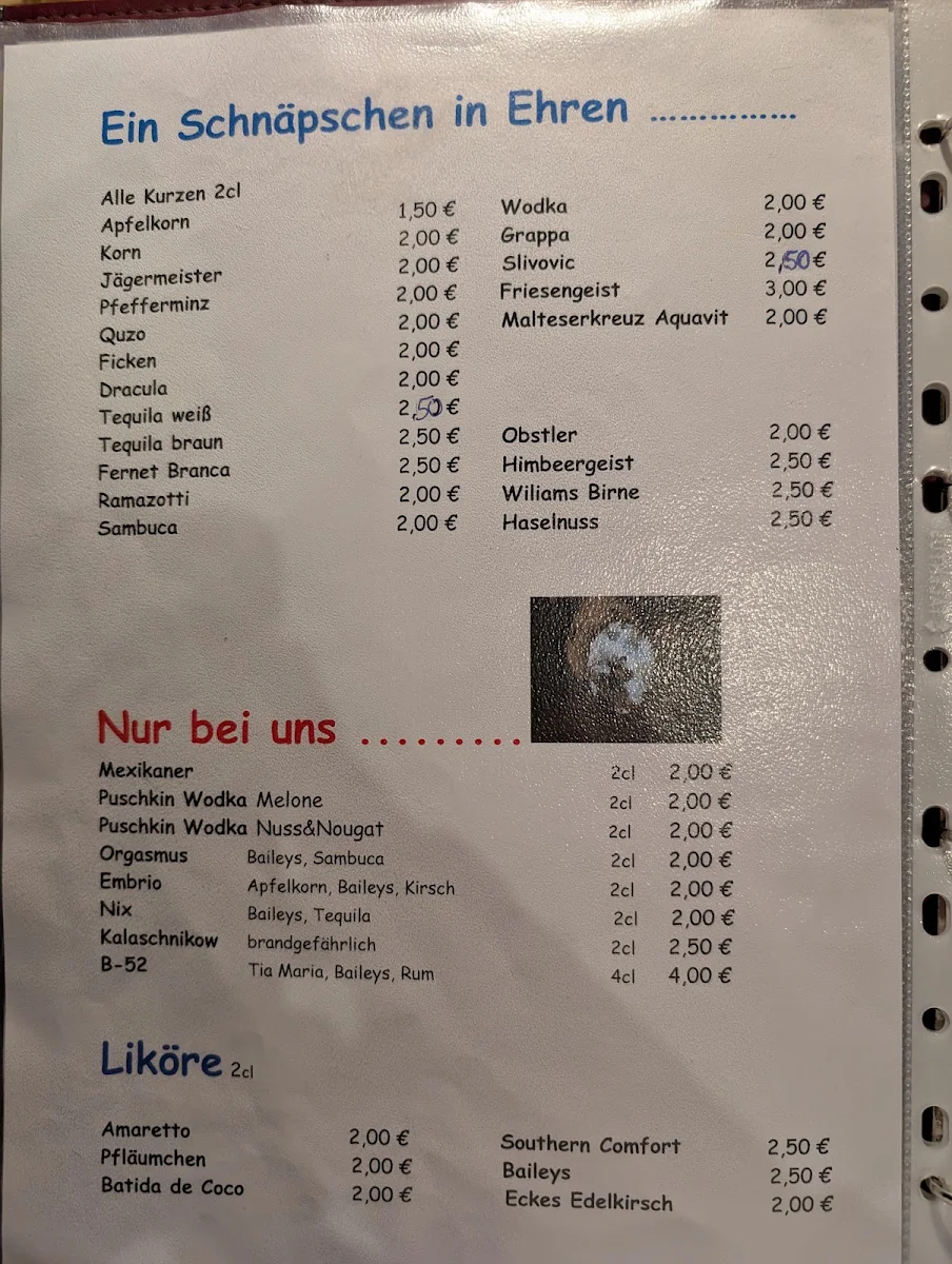 Speisekarte, Hotzenplotz