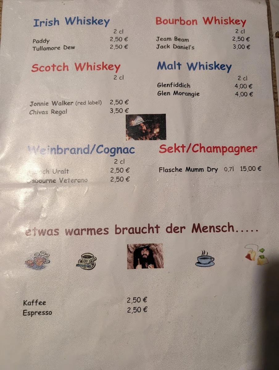 Speisekarte, Hotzenplotz