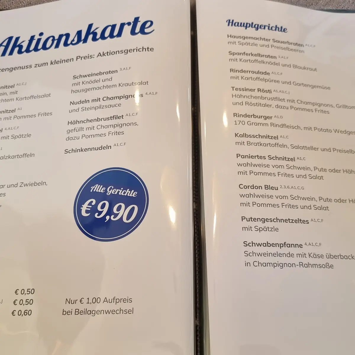 Speisekarte photo 2