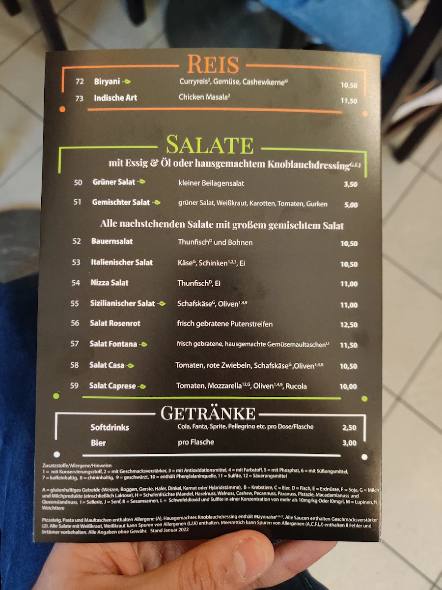 Speisekarte photo 3