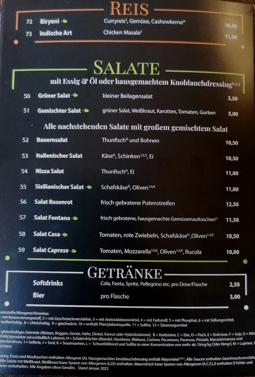 Speisekarte photo 5